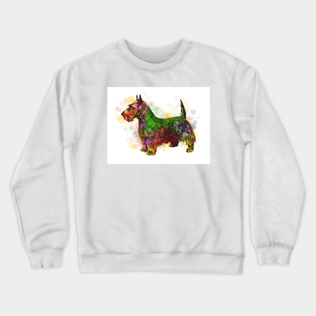 Dog 149 Fox Terrier Crewneck Sweatshirt by artbylucie